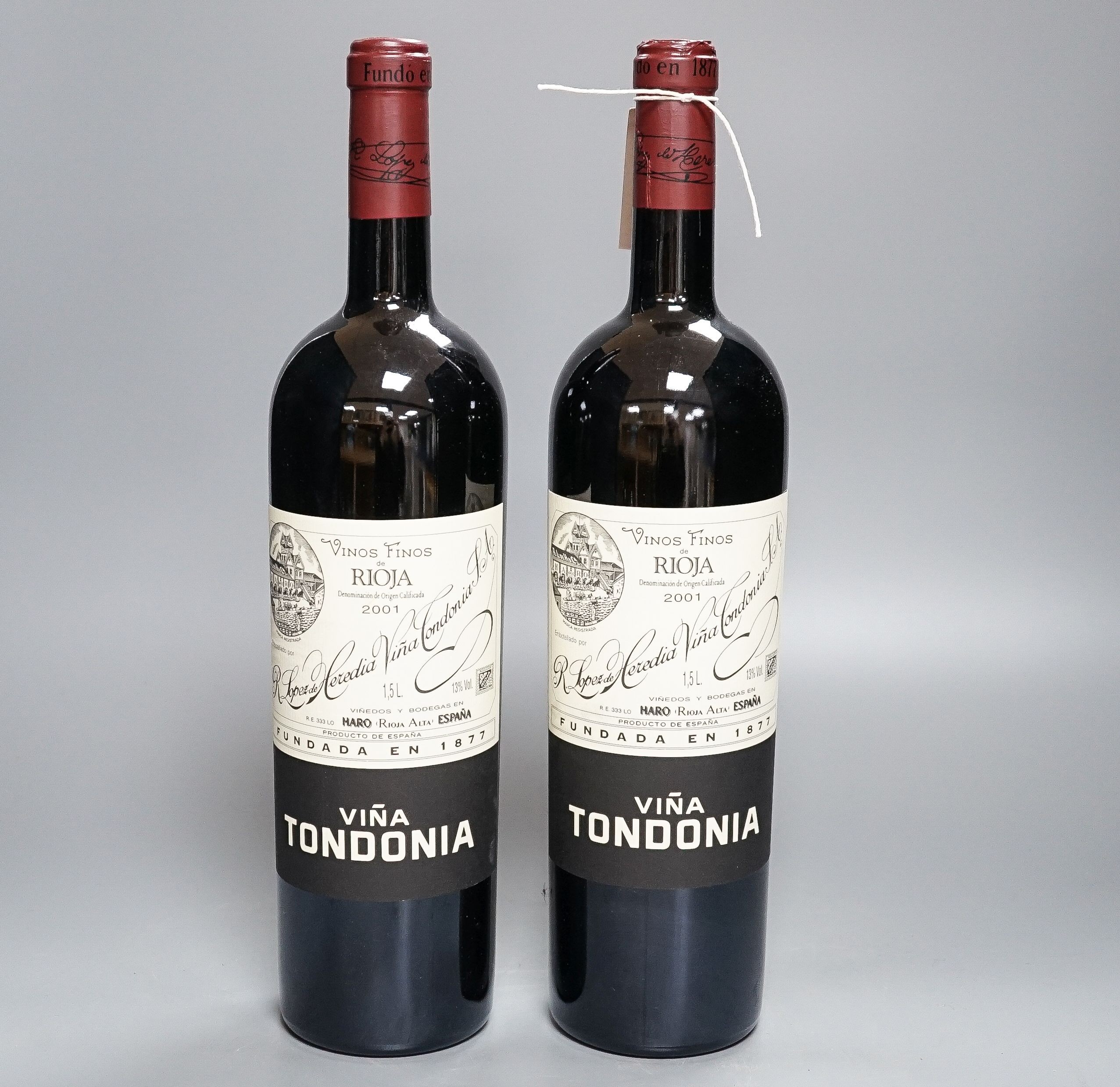 Two magnums of Vina Tondonia Reserva OC-Rioja, 2001, 150cl.